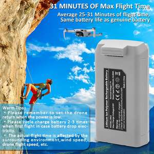 无人机电池 18.48Wh 2400mAh LiFePO4 半固体智能飞行电池 适用于 DJI Mini <span class=keywords><strong>2</strong></span>/Mini SE / Mini 4K - Product Image 4