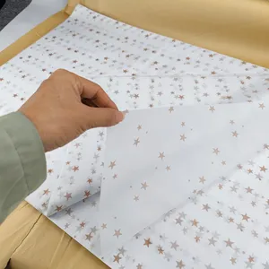 Fogli di carta oleata resistente al grasso carta impermeabile per avvolgere il tessuto cibo carta da Picnic