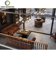 Présentoir à cigares en bois personnalisé de luxe vitrine pour magasin vitrine murale fumée
