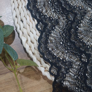 Groothandel 24Cm Zwart Stretch Kant Rand Mesh Kant Stoffen Voor Jurk Lingerie - Product Image 2