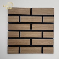 Vente directe usine : Panneaux acoustiques en feutre PET Great Wall V Curve avec placage bois et insert en feutre pour la décoration intérieure