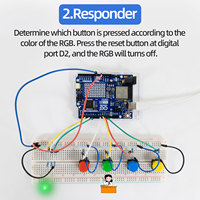 Kit de démarrage Keyestudio DIY pour la programmation de capteurs intelligents IoT, pour l'apprentissage et la vie intelligente, compatible avec la carte Arduino UNO R4 WIFI d'origine.