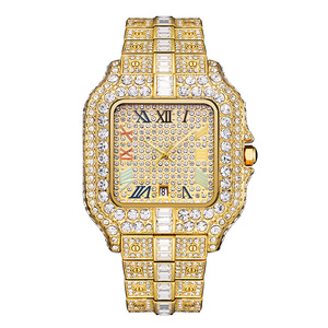 Luxury Men's Moissanite <b>Watch</b> Stainless Steel <b>Watch</b> <b>Mechanical</b> <b>Watches</b> Square Dial Analog Date Sapphire Crystal Wholesale - Product Image 3