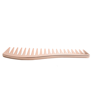 Vendita calda Logo personalizzato pettine oro rosa pettine per capelli in oro placcato per le donne - Product Image 3