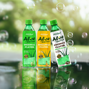 OEM ODM 500ML Original Flavor Aloe Vera <strong>Drink</strong> with Aloe Pulp and Juice - Product Image 2