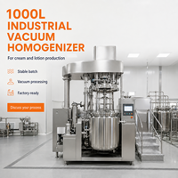 Mélangeur émulsifiant sous vide 1000L pour la production à grande échelle en usine cosmétique, homogénéisateur haute efficacité pour produits chimiques quotidiens