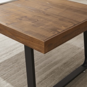 <span class=keywords><strong>Table</strong></span> basse en bois massif <span class=keywords><strong>de</strong></span> style moderne <span class=keywords><strong>de</strong></span> 1.2m avec pied incliné en <span class=keywords><strong>sapin</strong></span> simple au design convertible pour le salon et l'artisanat du dessin - Product Image 5