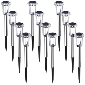 Lampada Solare da Giardino IP44 Impermeabile, Piccola Lampada LED Solare <span class=keywords><strong>per</strong></span> Esterni, Illuminazione Stradale <span class=keywords><strong>per</strong></span> <span class=keywords><strong>Balcone</strong></span> e Decorazioni da Giardino - Product Image 2