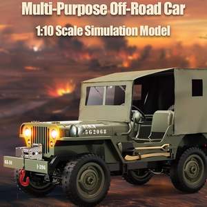 Camioneta <span class=keywords><strong>Todoterreno</strong></span> a Escala 1:10 EPT D888 Willys RC Crawlers, 2.4Ghz 4WD, Vehículo <span class=keywords><strong>Todoterreno</strong></span> con Luces, Camioneta RC - Product Image 2