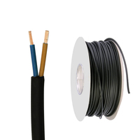 Kabel pompa bawah air datar 3 & 4 inti, isolasi karet 600V 50mm2
