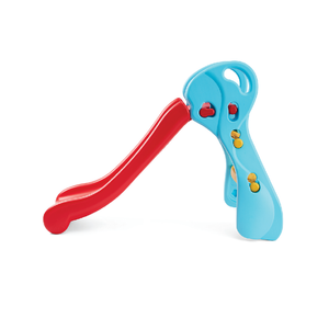 1-3 Yaş Çocuklar İçin İç/Dış Mekan Mavi & Pembe Plastik Kaydıraklı Tırmanma Oyun Seti, Kolay Saklama ve Saklama Oyuncağı - Product Image 2