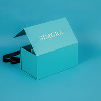 Boîte cadeau en carton gris personnalisée en usine, avec fermeture magnétique, style livre, design à rabat, sac fourre-tout portable pour cadeaux et artisanat