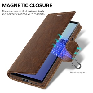 Étui portefeuille magnétique en cuir PU pour Samsung Fold 7 3 4 5 6 avec porte-cartes, chargement sans fil et protection antichoc - Product Image 3