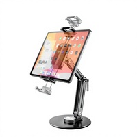 Support d'écran secondaire portable de voyage avec rotation à 360° - Support d'affichage robuste en aluminium pour configuration de bureau
