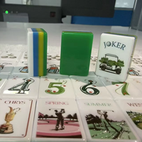 Tuiles de Mahjong Américain Golf Green, lot de 160, design Fairway, gravé, avec trophée Birdie, en stock, personnalisable OEM/ODM