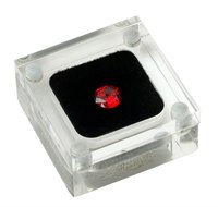 Boîte de présentation magnétique en acrylique transparent pour cristaux et pierres précieuses, format carré personnalisé 50x50mm 60x60mm, pour diamants en vrac