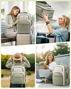 LOVEVOOK 17 "bagaglio a mano zaino da viaggio di alta qualità bagaglio leggero <span class=keywords><strong>valigia</strong></span> con 3 cubetti di imballaggio impermeabile borsa da viaggio - Product Image 4