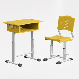 YJ altura ajustable escuela Aula muebles estudiante escritorio y silla para la venta