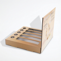 Boîte de présentation de comptoir en carton ondulé avec impression couleur or de qualité supérieure pour parfum