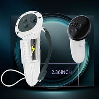 Poignées de contrôleur CIVIton XR avec accessoires de batterie pour Meta Quest 3 Profitez d'un jeu transparent avec les accessoires VR