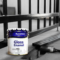 Peinture émail alkyde haute brillance, revêtement liquide multi-surfaces, protection intérieure et extérieure pour portes, fenêtres, meubles