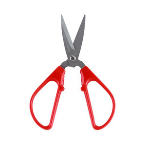 Comix <b>Paper</b> Scissors 146mm Stainless Steel <b>Red</b> Handle Small Size Office Cutting Tool - Product Image 2