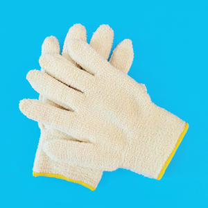 Guantes resistentes al calor de cinco dedos, de algodón, flexibles, de tela de rizo, para hornear, asar, pulir, fundir, moldear y estampar, resistentes hasta 150 grados. - Product Image 4