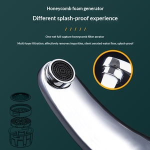 Robinet à induction entièrement automatique intelligent, eau froide et chaude, tout en cuivre, à poser sur comptoir, pour cuisine et lavage des <span class=keywords><strong>mains</strong></span>, avec garantie de 10 ans - Product Image 4