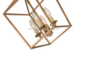 Lámpara colgante de techo de hierro Vintage, 4 luces, pasillo, entrada, para casa, cafetería - Product Image 2