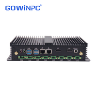 PC Industrial de Cuatro Núcleos Confiable de Fábrica, Core I7 6500U/7500U/8500U, Sistema Sin Ventilador Compatible con Win7/Win10/Win11/Linux