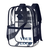 Haslor Usine OEM Personnalisation Sac à Dos Transparent PVC Grande Capacité avec Logo Personnalisé pour Garçons Filles Sac d'École pour Enfants