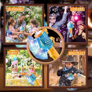 Ept rìu <span class=keywords><strong>Wand</strong></span> Máy bong bóng cho trẻ em bong bóng Wands tự động ánh sáng lên súng bong bóng cho trẻ mới biết đi ngoài trời bên sinh nhật Đồ chơi - Product Image 4