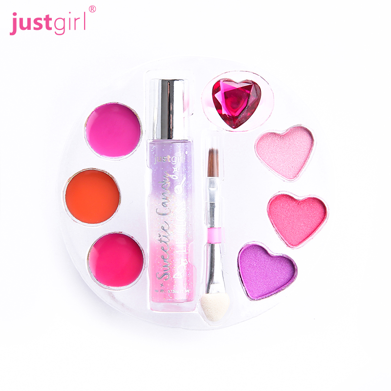 Симпатичная розовая принцесса, самый популярный производитель, Пользовательский логотип, нетоксичные детские наборы для макияжа для девочек, набор для макияжа, игрушки для девочек