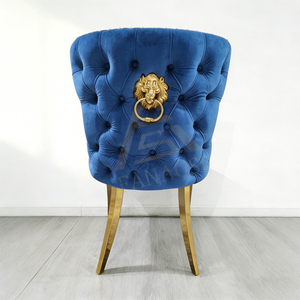 <span class=keywords><strong>Chaises</strong></span> de <span class=keywords><strong>salle</strong></span> à <span class=keywords><strong>manger</strong></span> en velours modernes haut de gamme à dossier haut à vendre, chaise de <span class=keywords><strong>salle</strong></span> à <span class=keywords><strong>manger</strong></span> en métal Chesterfield - Product Image 1