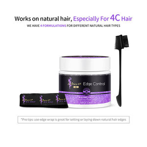 Arganrro Marque privée Sans résidu Et Sans écaillage Tenue forte Contrôle des bords <span class=keywords><strong>vanille</strong></span> Pour Cheveux Noirs 4C - Product Image 3