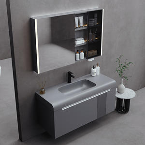 הגעה חדשה עם שכבה רב-שכבתית עץ עמיד למים קרמיקה ארון קיר רכוב קיר - Product Image 1