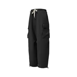 Custom Oem Odm Multi-Pocket Tunic Overalls New Winter Drawstring Custom Cargo Pants Men