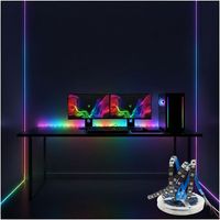 Адресуемая RGBIC LED-лента 5В/12В с пиксельными элементами WS2811/WS2812B/WS2815 IC, 30-300 светодиодов, гибкое освещение для складов