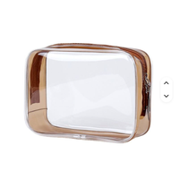 Sacs en plastique transparent PVC avec poignée, vente en gros pour fabricants, logo personnalisable