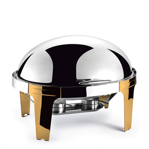 ชุดบุฟเฟ่ต์อาหารจานร้อนอเนกประสงค์วัสดุสแตนเลสแบบบุฟเฟ่ต์ดีไซน์แบบพกพา - Product Image 5