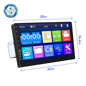 Universal หน้าจอสัมผัส10นิ้ว1din มัลติมีเดีย USB FM BT สนับสนุนเอาต์พุตวิดีโอ RCA รถ Mp5เครื่องเล่นวิทยุสเตอริโอ