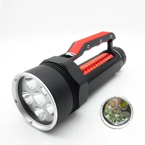 Nặng lạnh 8000lumen công suất cao dẫn lặn <span class=keywords><strong>Torch</strong></span> ánh sáng dưới nước đèn pin - Product Image 1