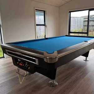 Mesa de Billar Americana de Madera Maciza con Piedra Azul y Sistema de Retorno de Bolas, Fabricada en China, 7ft/8ft/9ft S-204 - Product Image 4