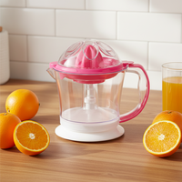 Presse-agrumes électrique domestique 20W à pression à froid, forme orange, 1,2L, compatible lave-vaisselle, éjection automatique de la pulpe, bec anti-goutte