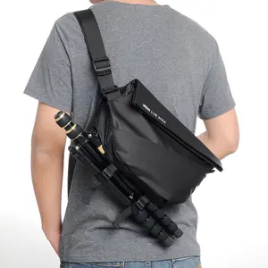 New Fashion Waterproof Black Travel Nylon messenger bag men Custom Crossbody Shoulder Sling Bag For Camera