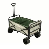 Chariot pliable de camping portable de haute qualité, chariot utilitaire beige, chariot à main portable pour le jardin et l'extérieur