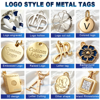 Étiquette Métallique Personnalisée en Alliage de Zinc pour Vêtements/Sacs, avec Logo de Marque Gravé/Estampé, Fabrication OEM/ODM pour Usine de Quincaillerie de Sacs à Main