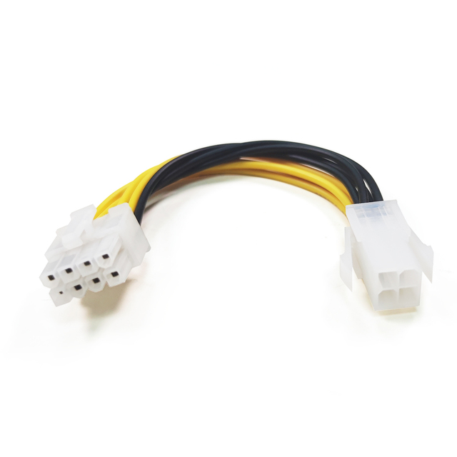 Senye Cable Vellygood CPU Atx 4Pin Male to 8Pin Female Eps Cord Adapter Power Supply Cable