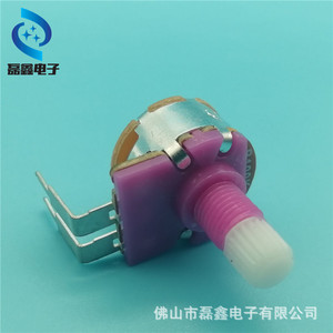 Potenciómetro Rotatorio de Plástico Aislado de Plataforma Alta Morado 149 con Interruptor B1K B100K B500K Rosca de 6MM - Product Image 2