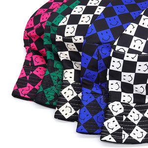 Protector solar para mujer, gorra de lavabo Reversible de doble cara para hombre, con estampado de Panamá Gorras, sombreros de pescador de pesca, <span class=keywords><strong>sombrero</strong></span> de cubo a cuadros con sonrisa - Product Image 6
